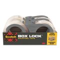 Scotch Box Lock Shipping Packaging Tape, 3" Core, 1.88" x 54.6 yd, Clear, PK4 3950-4RD